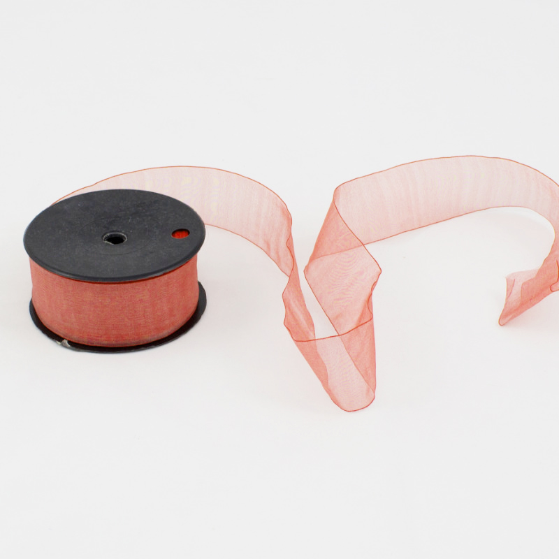 Fita Organza 40mm x 25mt Coral